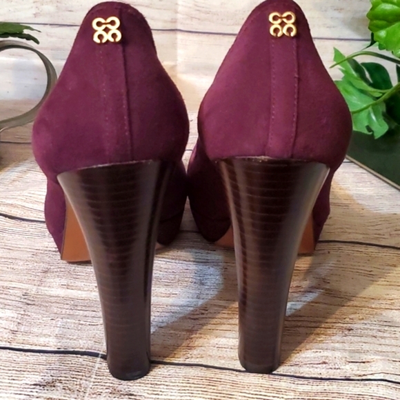 Coach Suede Breana Plum Heel - Picture 8 of 12